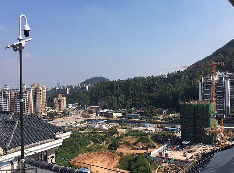 友聯哨兵建筑工地無線監(jiān)控現場圖